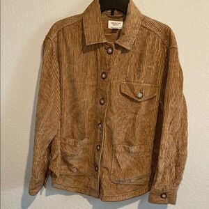 American Eagle Outfitters Tan Lightweight Shirt Jacket Classic Design